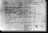 Auschwitz I - Gas chamber and crematorium I. Original blueprint. * 760 x 522 * (102KB)